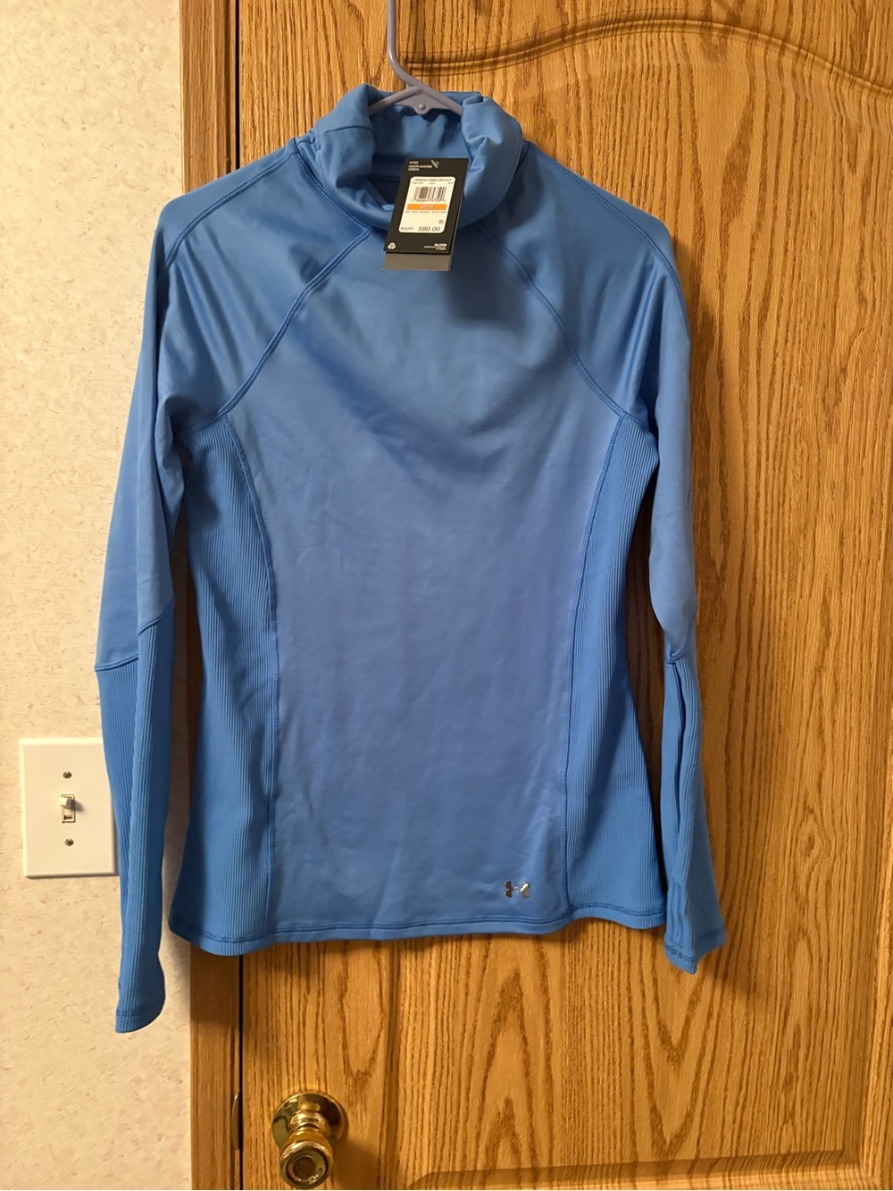 Under Armour Women's Light Blue Long-Sleeve Swim Rash Guard